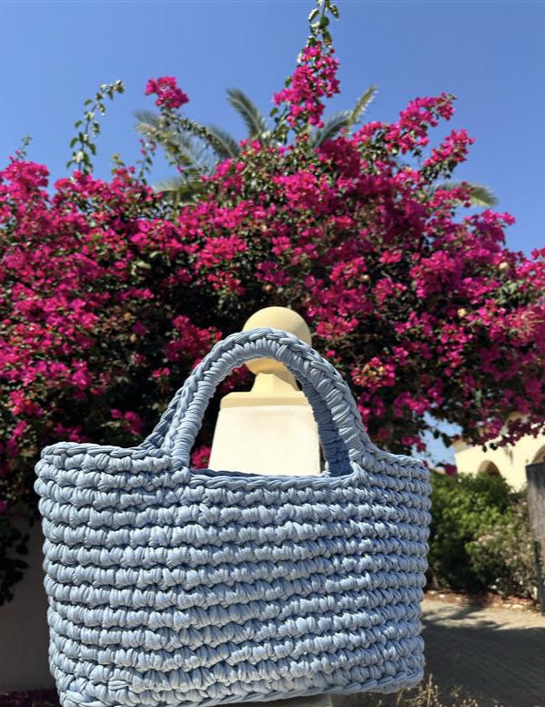 Spiaggia Sky Blue Tote Bag